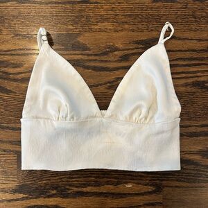 Zara ivory Bralette